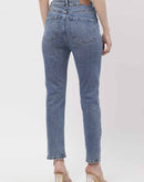 Madame Light Distressed Mid Blue Slim Fit Jeans