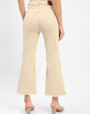 Madame Flared Fit Beige Jeans