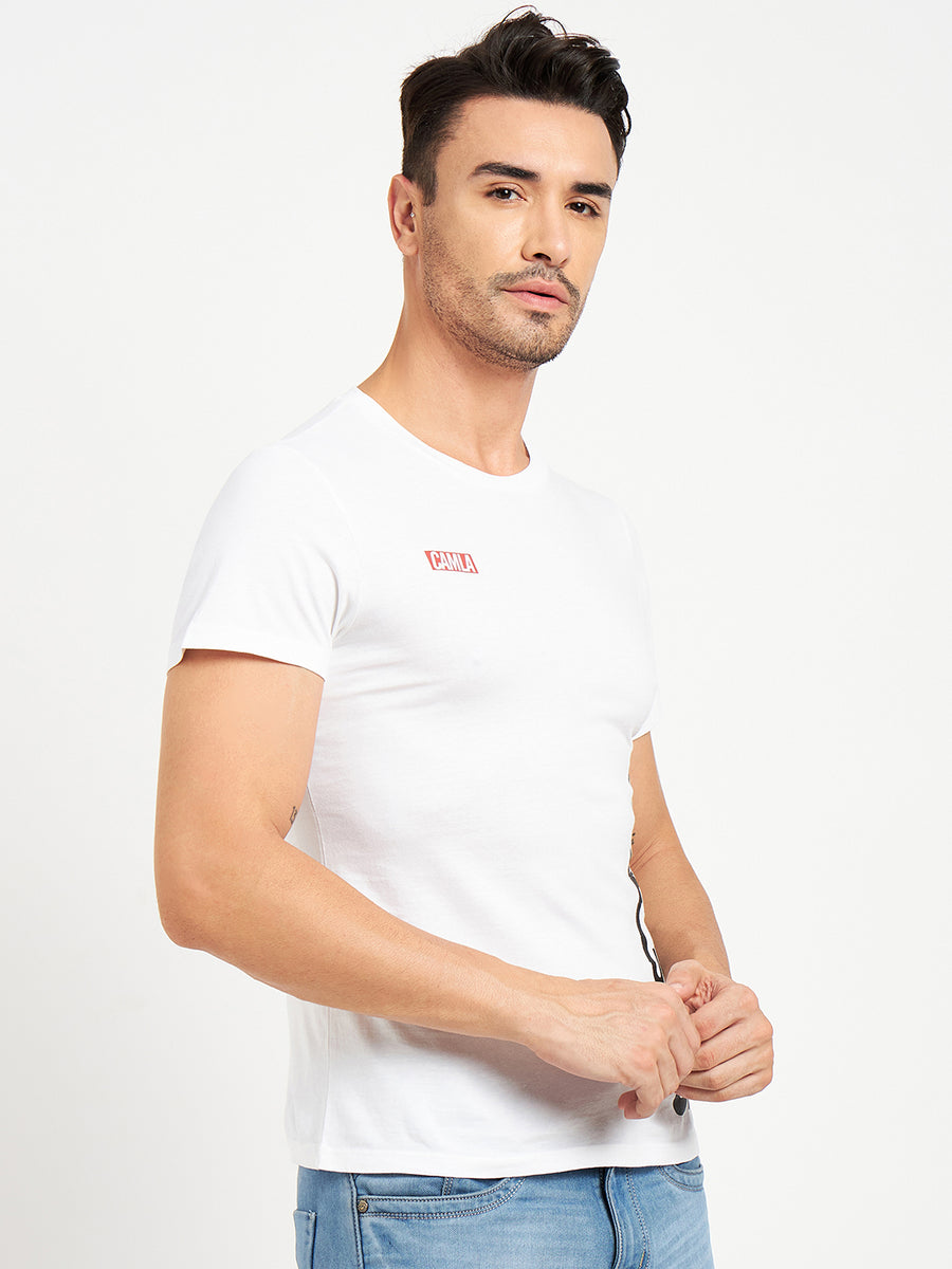 Camla White T- Shirt For Men