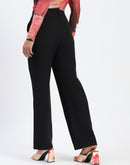 Madame Black Straight Fit Trousers