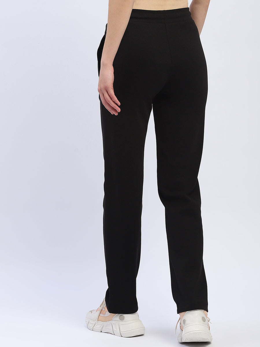 mSECRET Solid Black Track Bottom