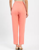 Madame Salmon Solid Regular Trousers