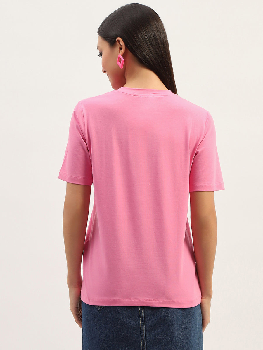 Madame Printed Pink T-Shirt