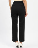 Madame Tapered Fit Black Trousers