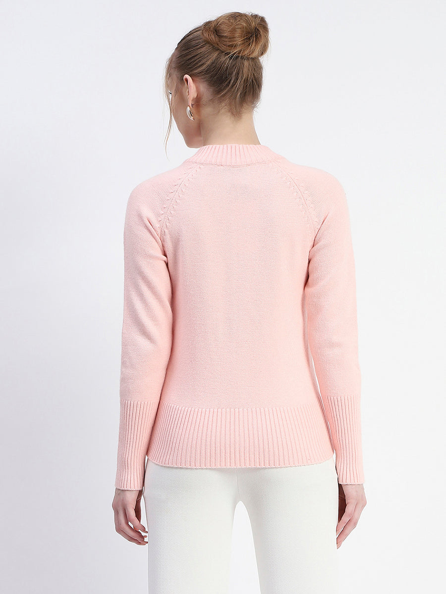 Madame Peach Full-Zip Knit Sweater