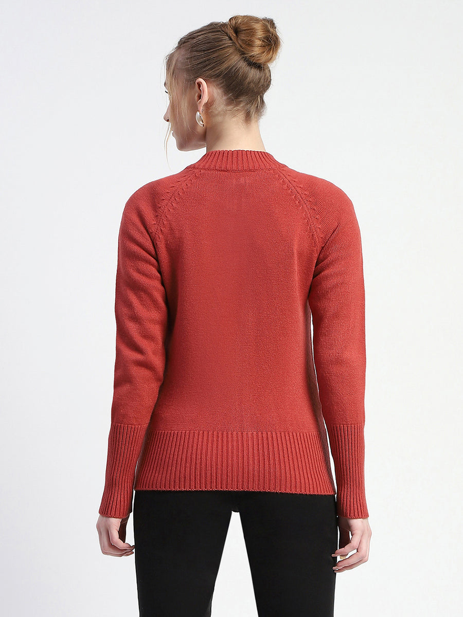 Madame Blush Full-Zip Knit Sweater