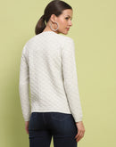 Madame Cable Knit Off White Cardigan