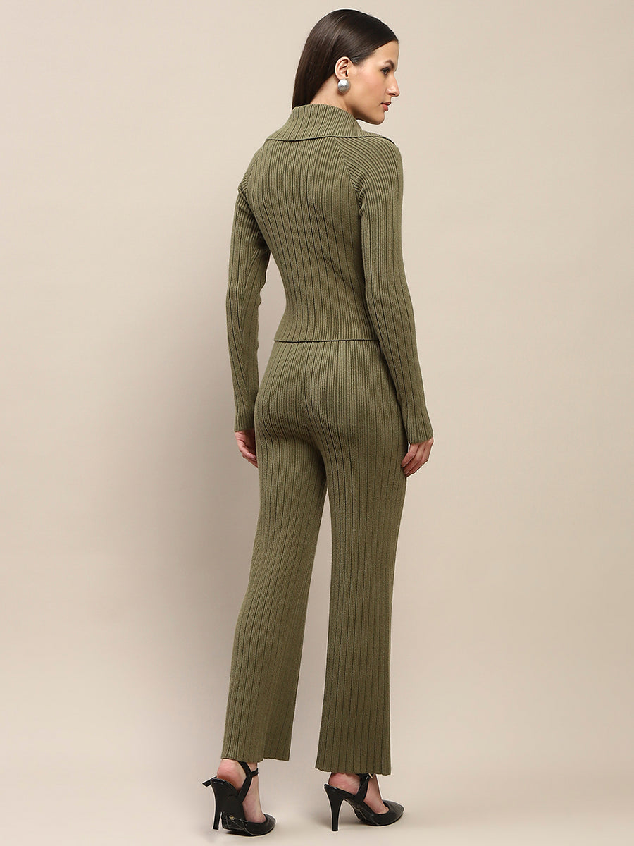 Madame Olive Knitted Top and Bottom Ensemble