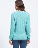 Madame V-Neck Sky Blue Cardigan