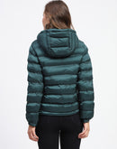 Madame Quilted Cotton Green Puffer Jacket