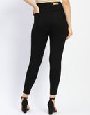 Madame Black Skinny Fit Cotton Blend Denim