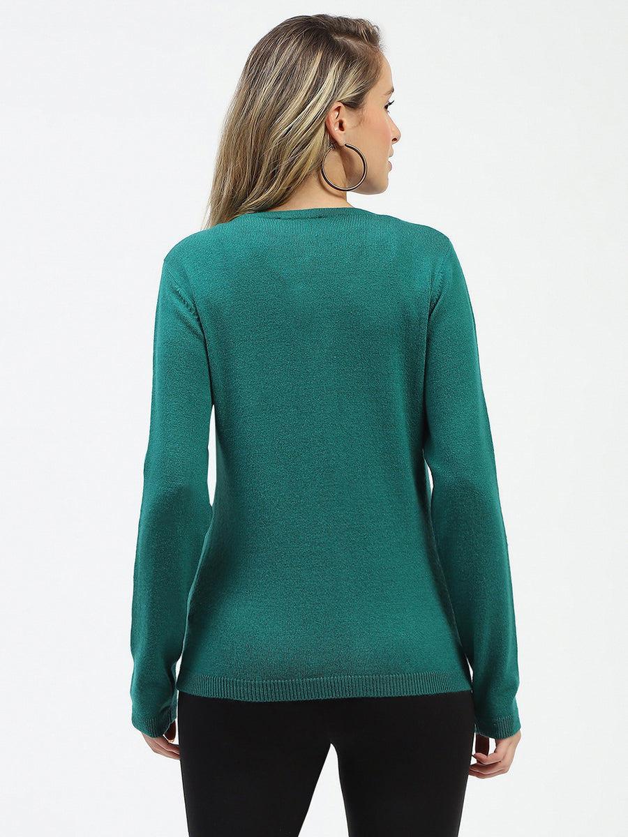 Madame Emerald Green Button-Up Cardigan