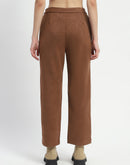 Madame Solid Tan Pleated Gurkha Trousers