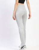 mSECRET Embossed Pleated Cotton Grey Track Bottoms