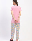 mSECRET Pink Short-Sleeve Tee and Colorful Floral Print Pajama Set