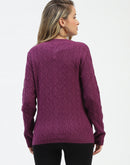 Madame Plum Buttoned Cardigan