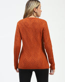 Madame Orange Buttoned Cardigan