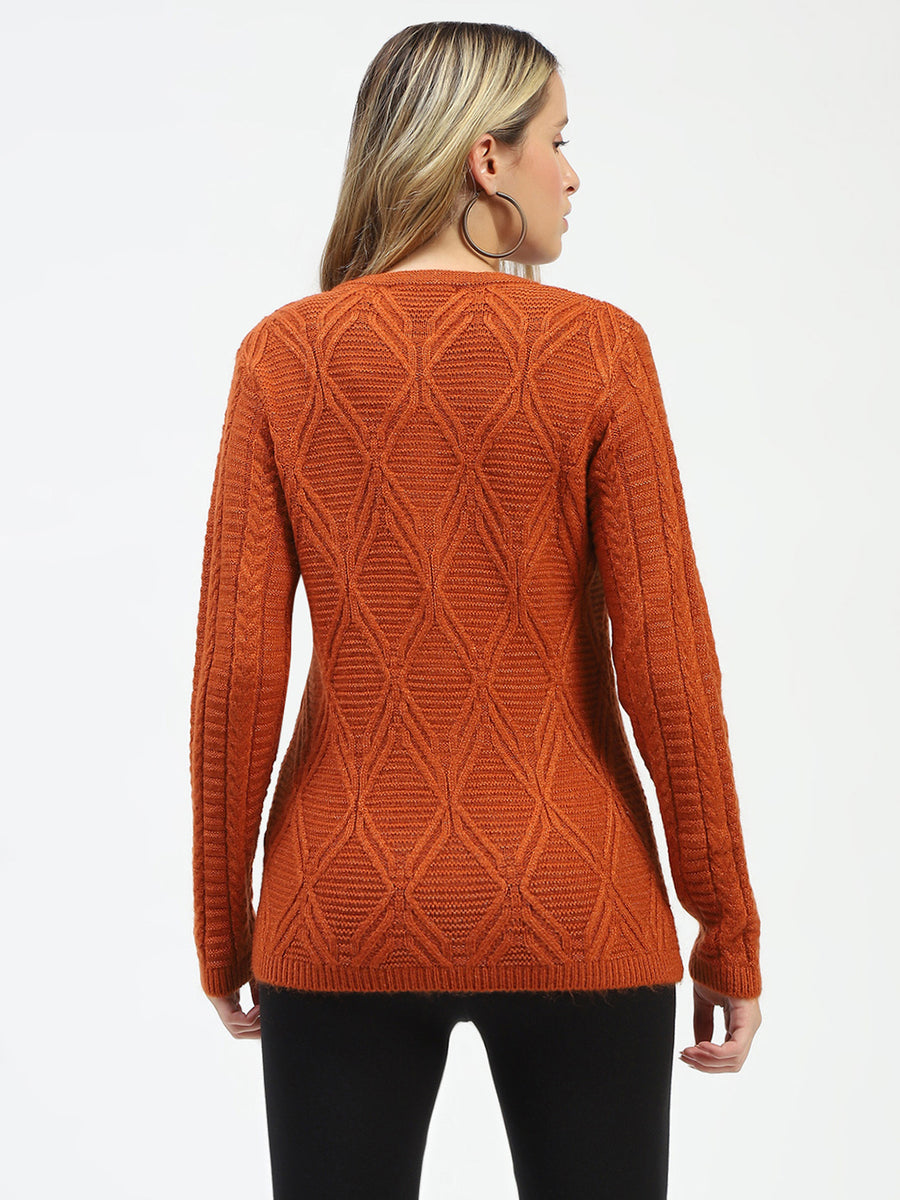 Madame Orange Buttoned Cardigan