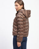 Madame Quilted Brown Puffer Jacket