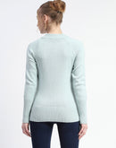 Madame Mint Full-Zip Knit Sweater