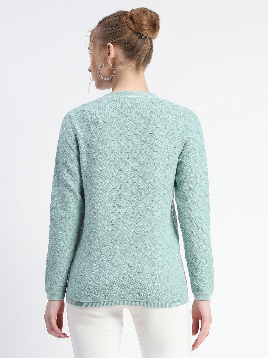 Madame Mint V-Neck Knit Cardigan