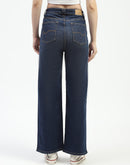 Madame Blue Wide-Leg Cotton Jeans