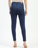 Madame Dark Blue Skinny Fit Cotton Jeans