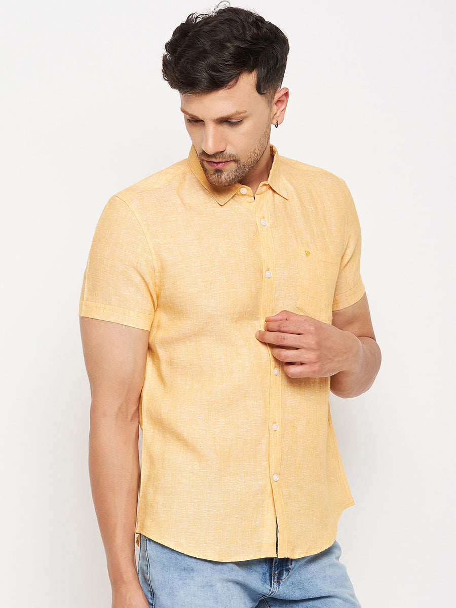 Camla Yellow Shirts For Men