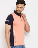 Camla Peach T- Shirt For Men