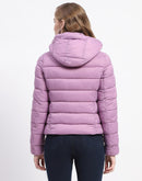 Madame Mauve Quilted Puffer Hood Jacket