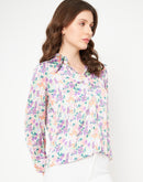 Madame Purple Printed Shirts