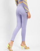 Madame Lilac Mid Rise Elastic Waist Jegging