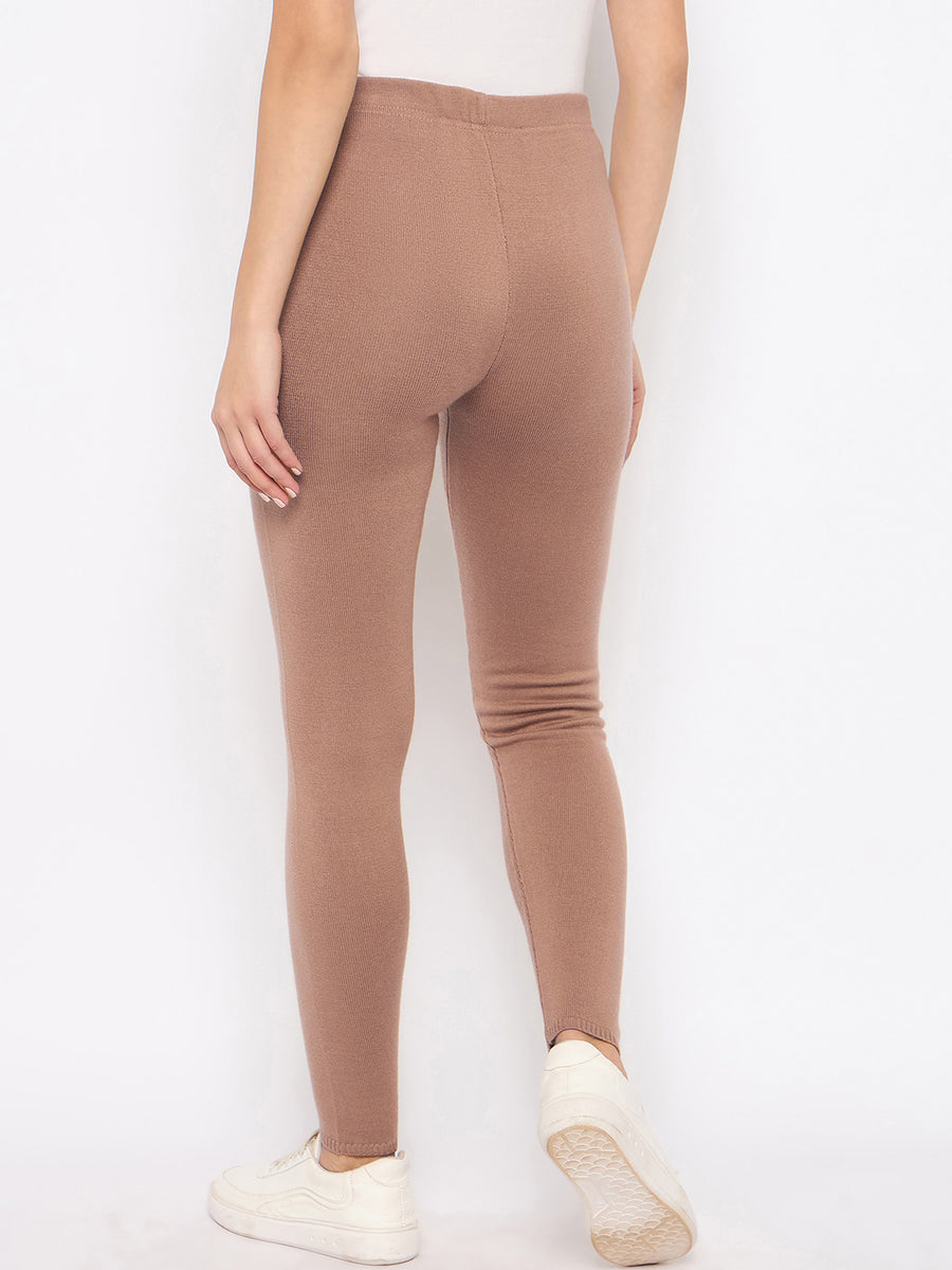 Madame Skinny Fit Brown Tights