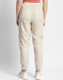 Madame Off-White Tapered Fit Mid-Rise Joggers