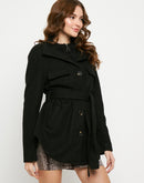 Madame Black Zipper Shacket