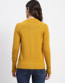 Madame Knit Mustard Mock Neck Sweater