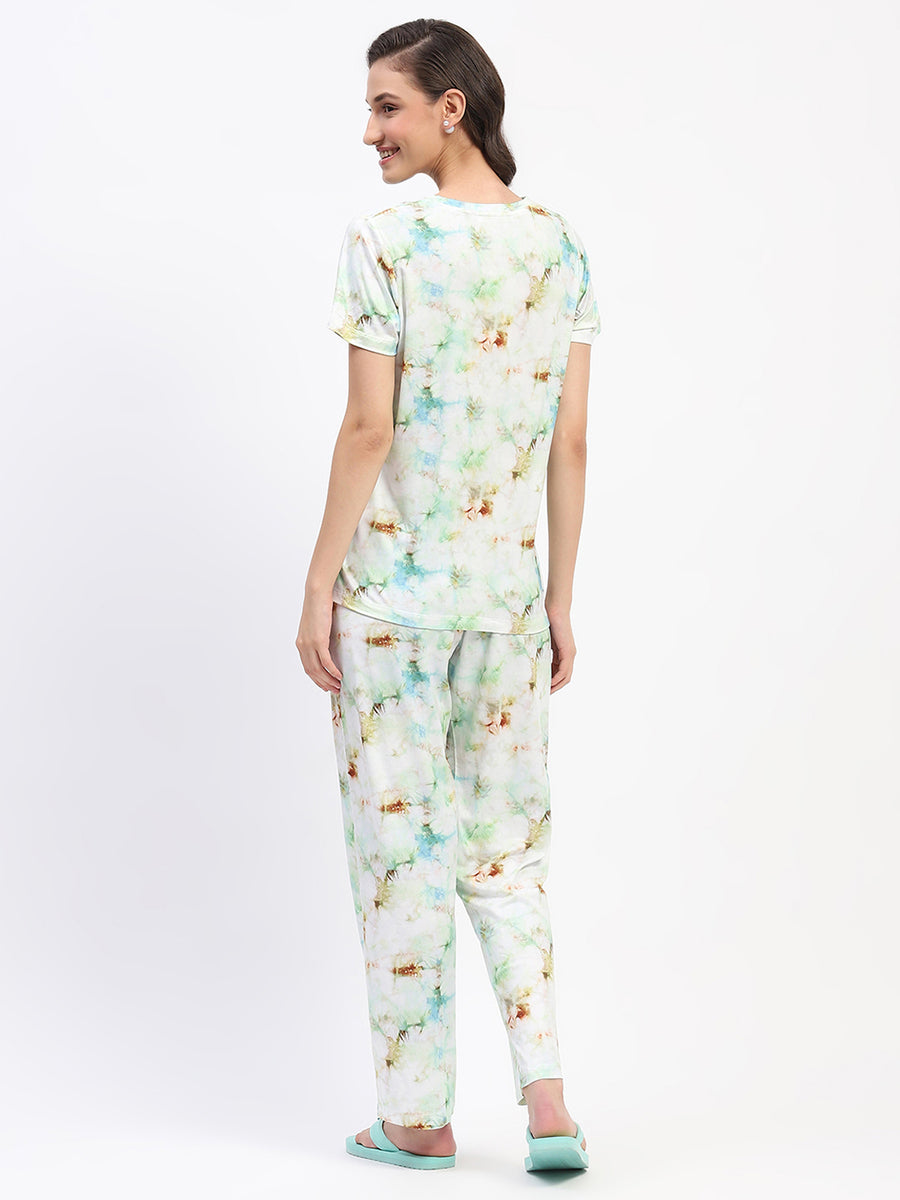 mSECRET Tie-Dye Mint Nightsuit Set