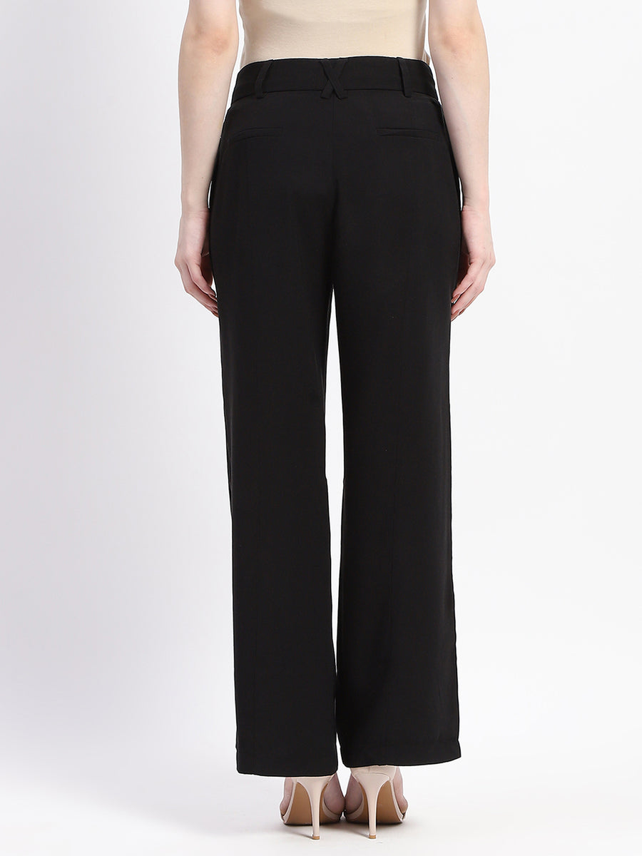 Madame Black Wide-Leg Trousers