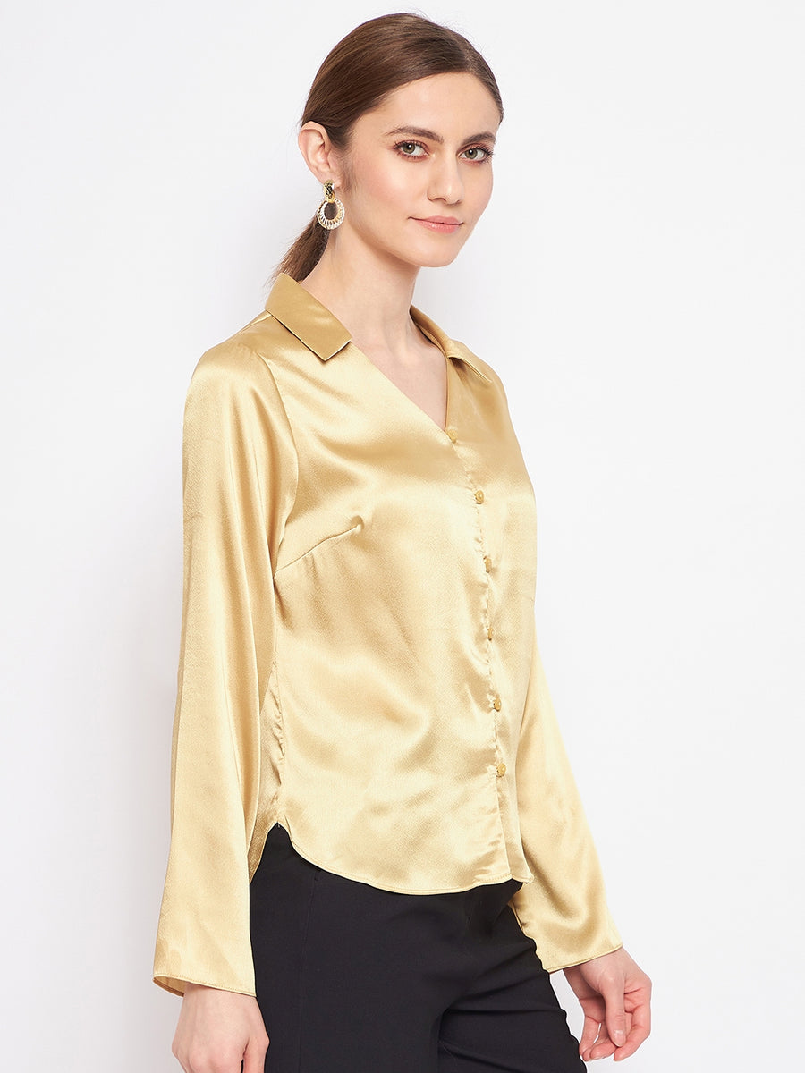 Madame Mustard Satin Shirt