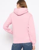 Madame Cotton Blend Printed And Handwork Detailed Light Pink Sweatshirt