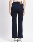 Madame Straight-Fit Dark Blue Cotton Jeans