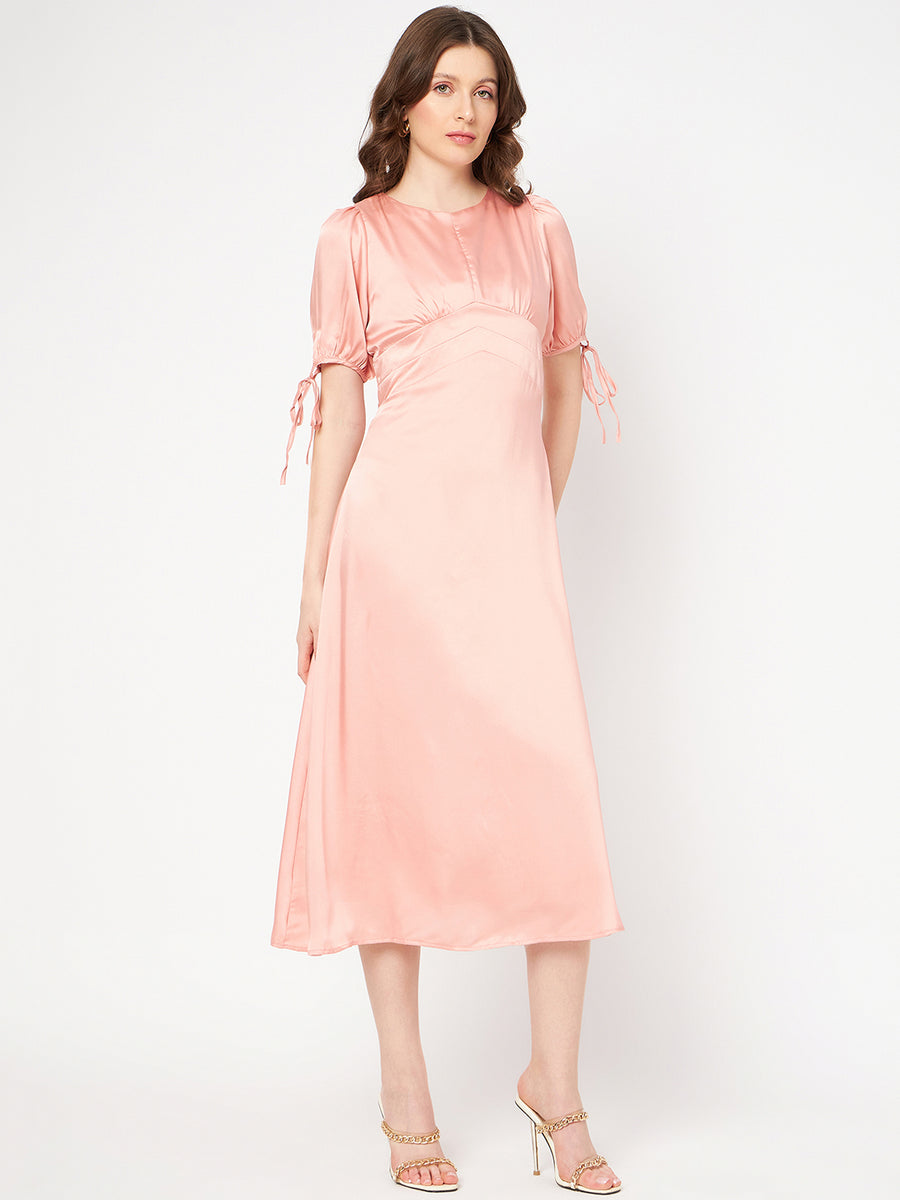 Madame Peach  Solid Dress