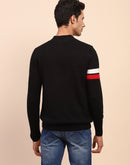 Camla Barcelona Half Zipped Mock Neck Black Sweater