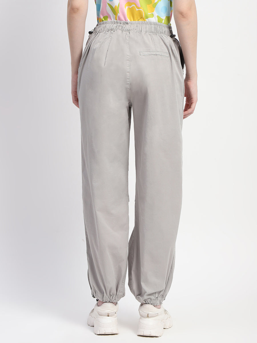 Madame Relax Fit Grey Cotton Joggers