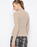 Madame Semi Sheer Fawn Knitted Top