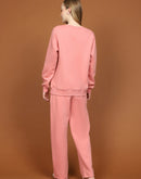 mSECRET Cotton Blend Top and Bottom Pink Nightsuit