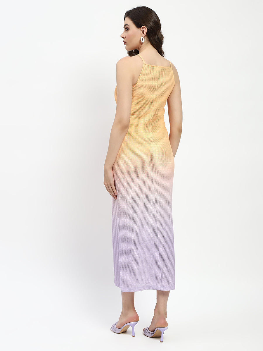 Madame Mustard Ombre Knit Cami Bodycon Dress