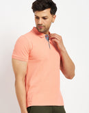 Camla Peach T- Shirt For Men