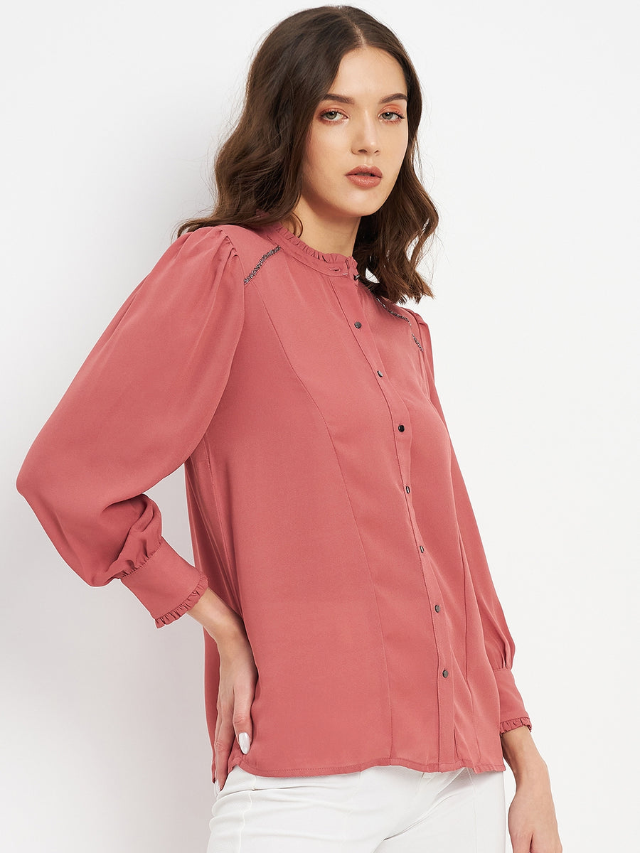 Madame Pink Solid Top