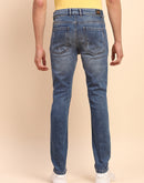 Camla Barcelona Mild Ripped Stone Wash Blue Cotton Denim